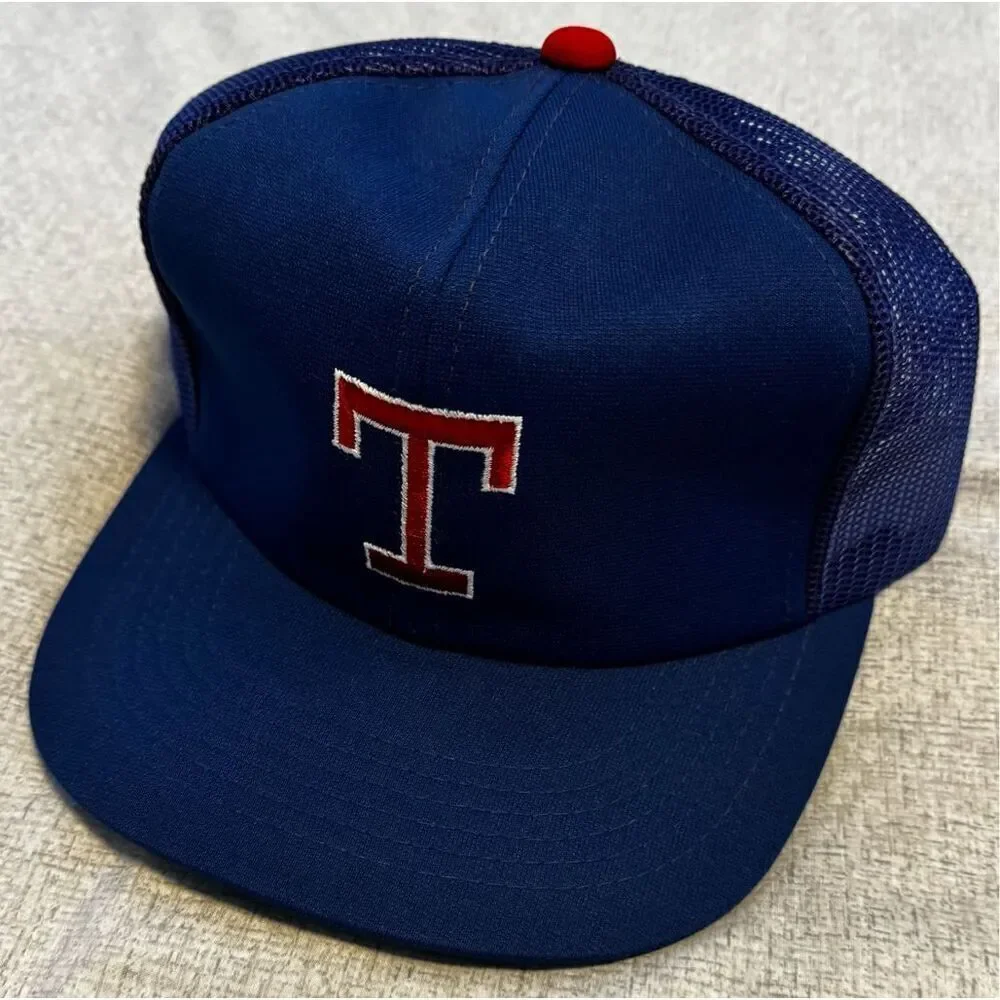 Texas Rangers Sports Specialty Snapback Mesh Trucker Blue Red Hat Cap New